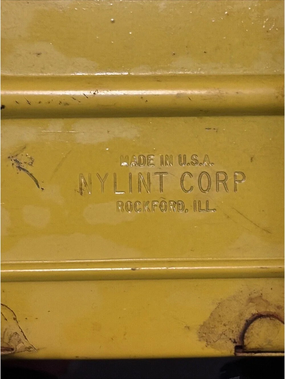 Vtg Nylint Yellow Front End Loader Metal Toy Missing A Piece